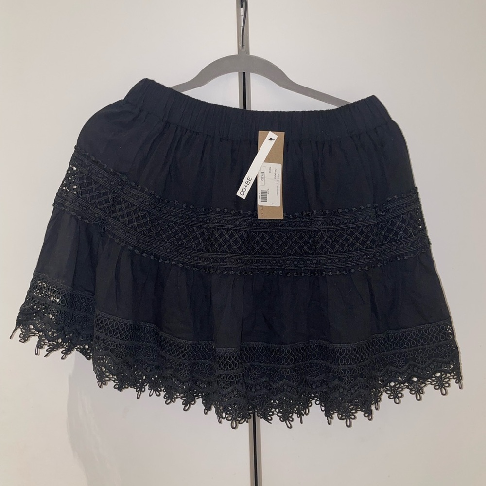 DO+BE Black Mini Skirt